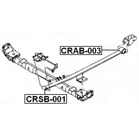 CRAB-003 - Bush, leaf spring 