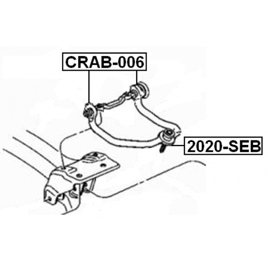 CRAB-006 - Control Arm-/Trailing Arm Bush 