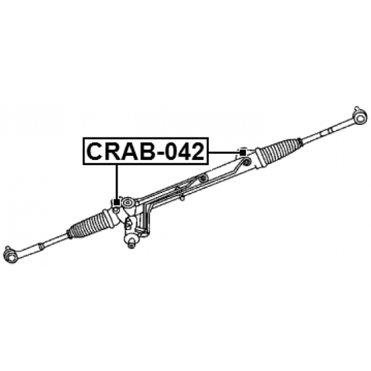 CRAB-042 - Mounting, steering gear 