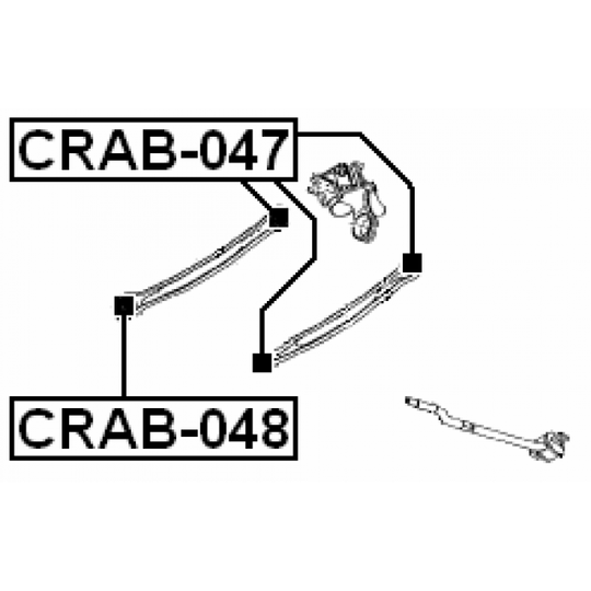 CRAB-048 - Länkarmsbussning 