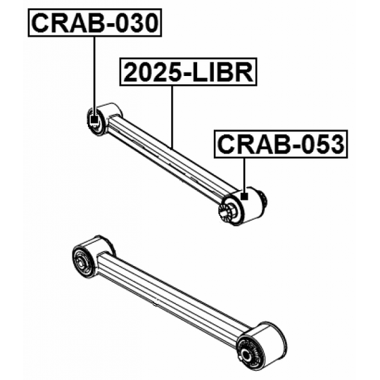 CRAB-053 - Control Arm-/Trailing Arm Bush 