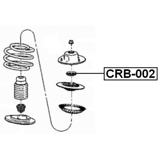 CRB-002 - Rullalaakeri, jousijalkalaakeri 