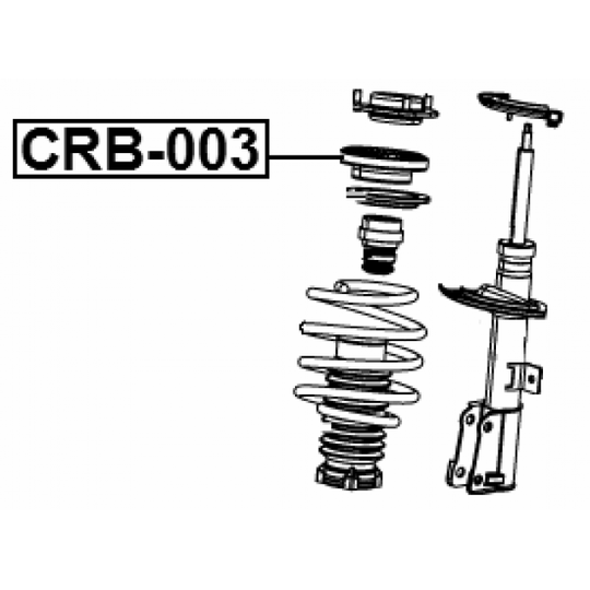 CRB-003 - Anti-Friction Bearing, suspension strut support mounting 