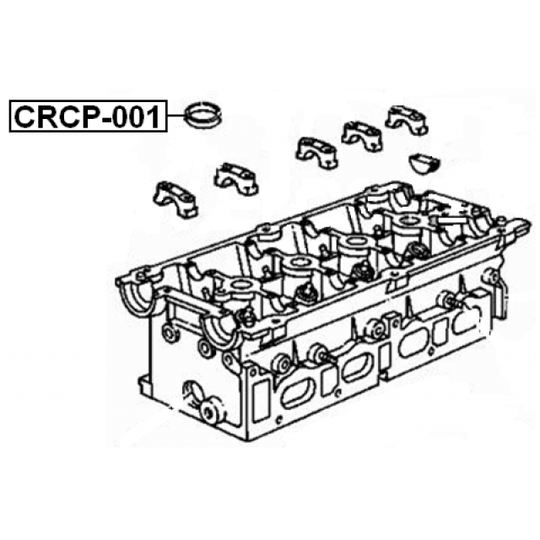 CRCP-001 - Gasket, cylinder head cover 