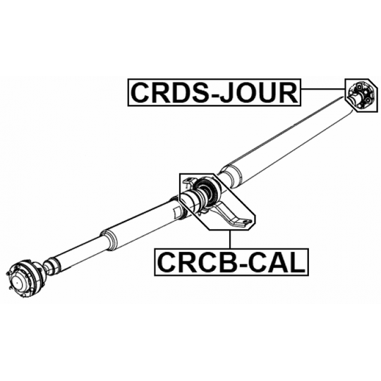 CRDS-JOUR - Vibrationsdämpare, kardanaxel 