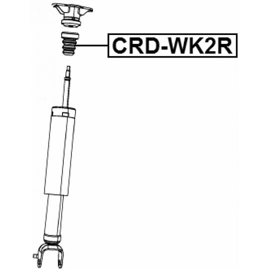 CRD-WK2R - Gummibuffert, fjädring 