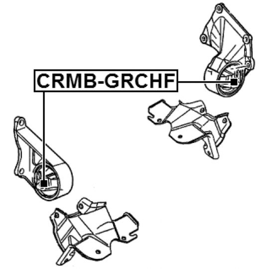 CRMB-GRCHF - Moottorin tuki 