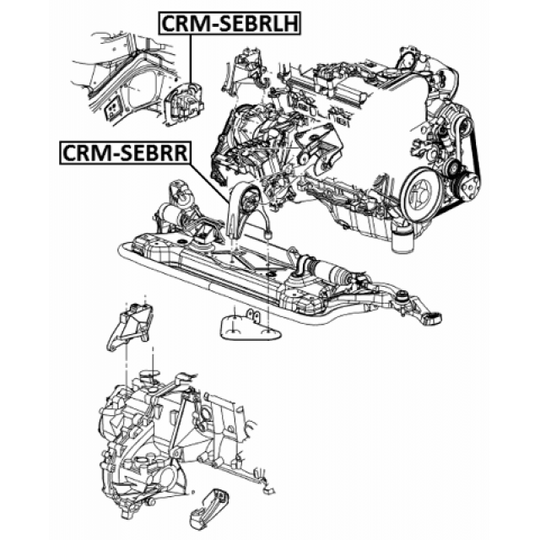 CRM-SEBRLH - Motormontering 