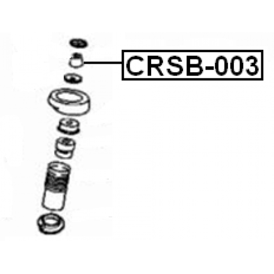 CRSB-003 - Spacer Bush, shock absorber 