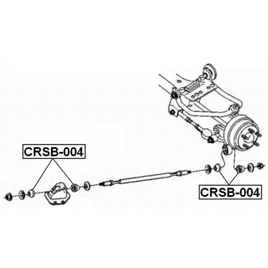 CRSB-004 - Control Arm-/Trailing Arm Bush 