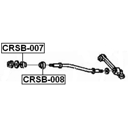 CRSB-007 - Control Arm-/Trailing Arm Bush 