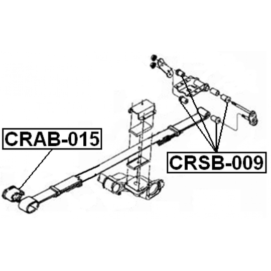 CRSB-009 - Bush, leaf spring 