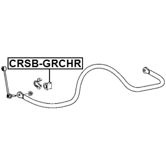 CRSB-GRCHR - Bearing Bush, stabiliser 