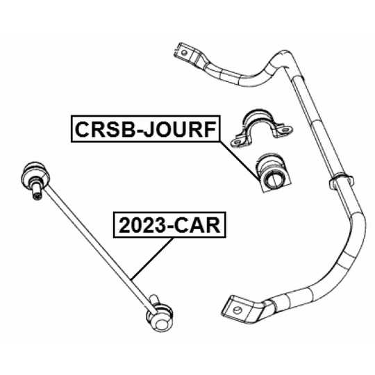 CRSB-JOURF - Bussning, krängningshämmare 