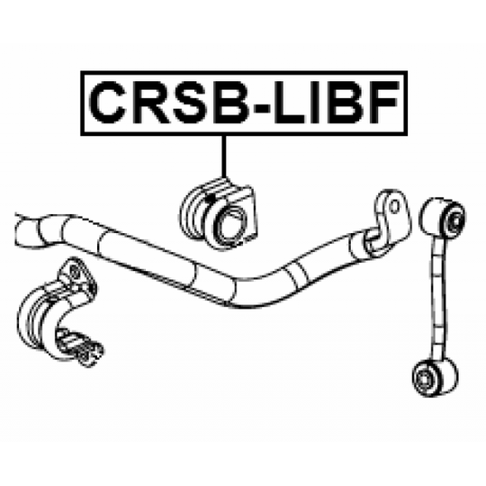 CRSB-LIBF - Bussning, krängningshämare 