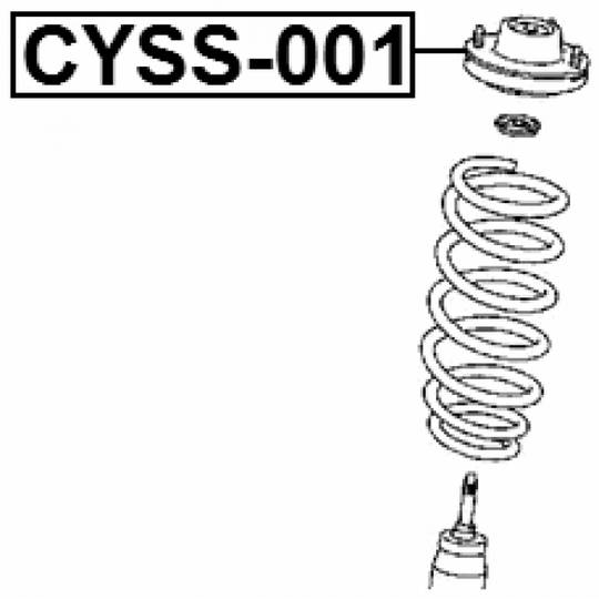 CYSS-001 - Mounting, shock absorbers 