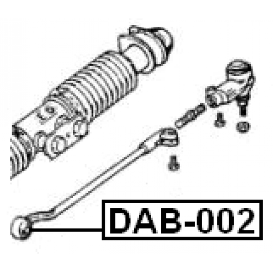 DAB-002 - Mounting, steering gear 