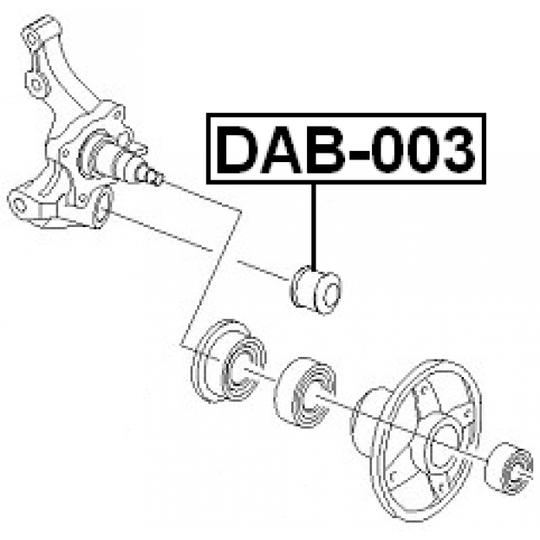 DAB-003 - Control Arm-/Trailing Arm Bush 