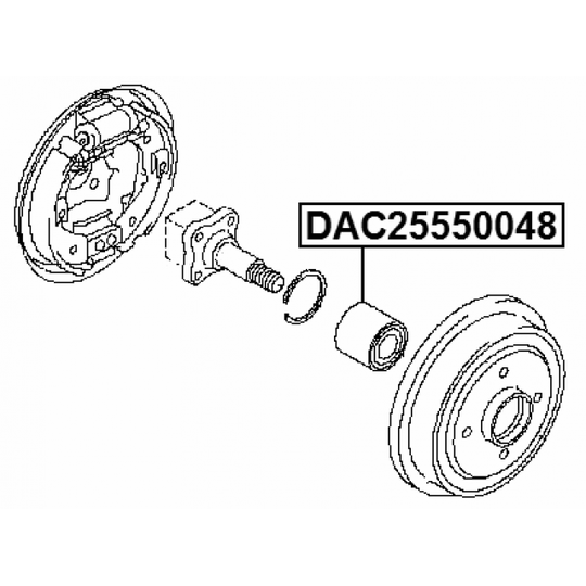 DAC25550048 - Hjullager 