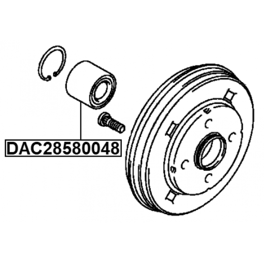 DAC28580048 - Wheel Bearing 