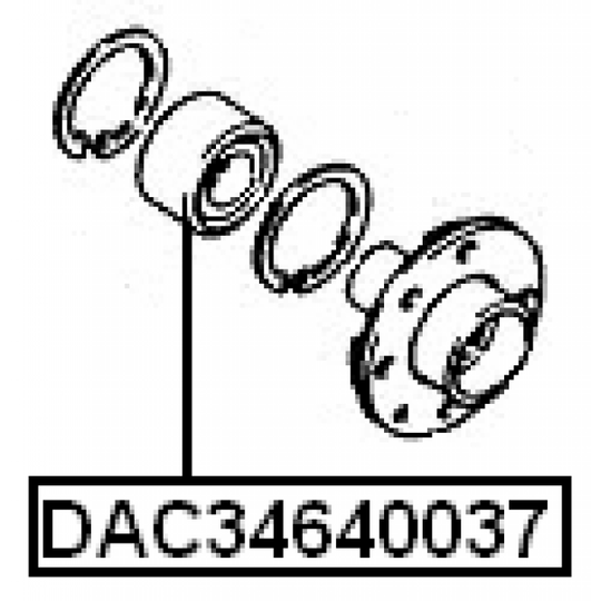 DAC34640037 - Hjullager 