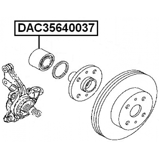 DAC35640037 - Pyöränlaakeri 