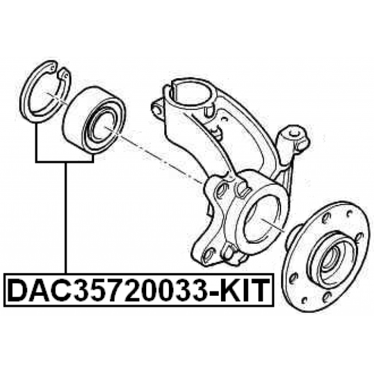DAC35720033-KIT - Wheel Bearing Kit 