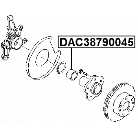 DAC38790045 - Hjullager 