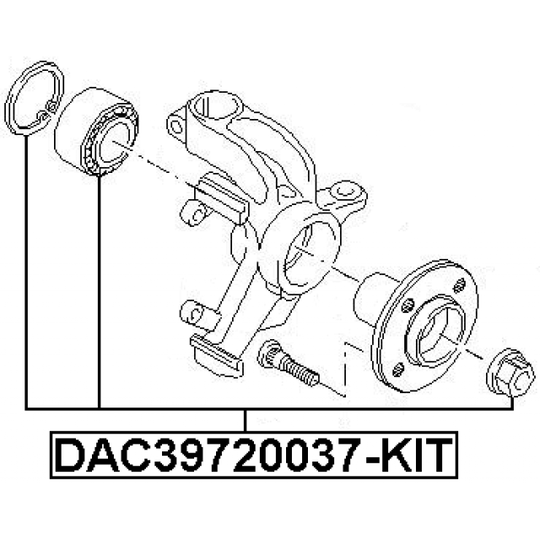 DAC39720037-KIT - Wheel Bearing Kit 
