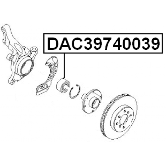 DAC39740039 - Wheel Bearing 
