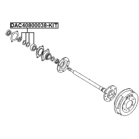DAC40800038-KIT - Wheel Bearing Kit 