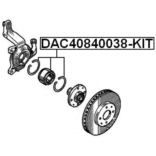 DAC40840038-KIT - Wheel Bearing Kit 