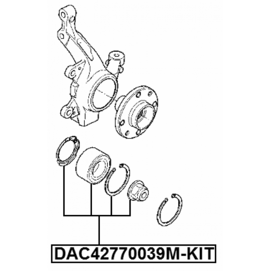 DAC42770039M-KIT - Pyöränlaakerisarja 