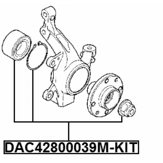 DAC42800039M-KIT - Wheel Bearing Kit 
