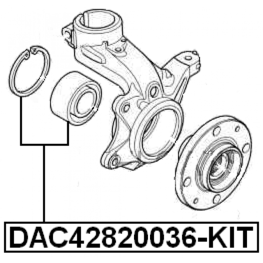 DAC42820036-KIT - Hjullagerssats 