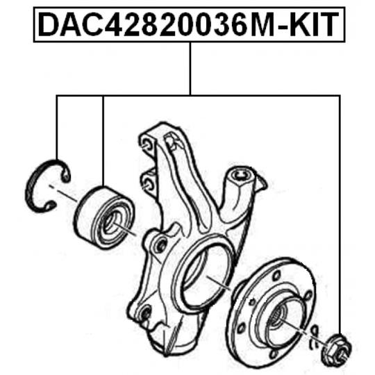 DAC42820036M-KIT - Wheel Bearing Kit 