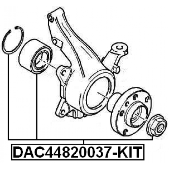 DAC44820037-KIT - Hjullagerssats 