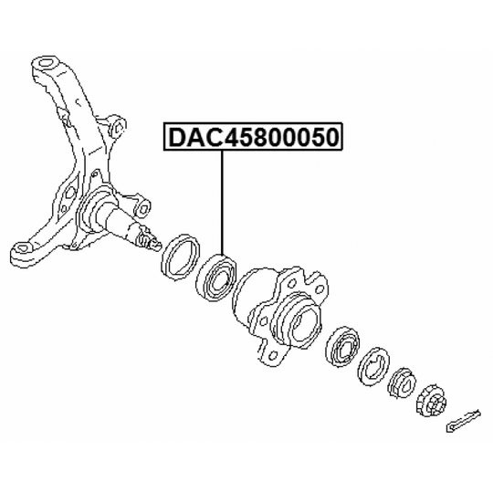 DAC45800050 - Wheel Bearing 