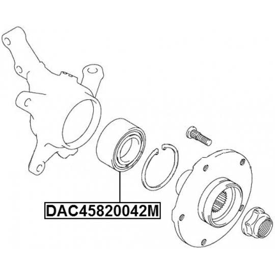 DAC45820042M - Wheel Bearing 