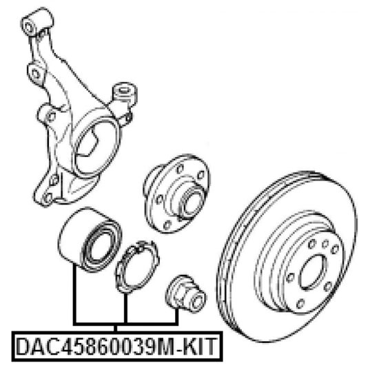 DAC45860039M-KIT - Wheel Bearing Kit 