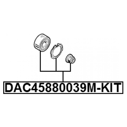 DAC45880039M-KIT - Pyöränlaakerisarja 