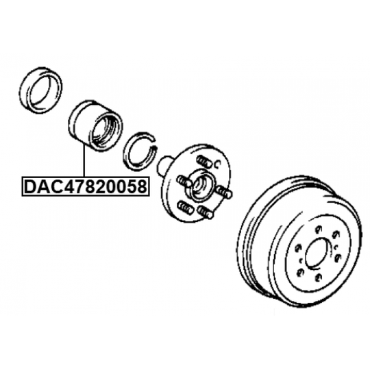 DAC47820058 - Wheel Bearing 