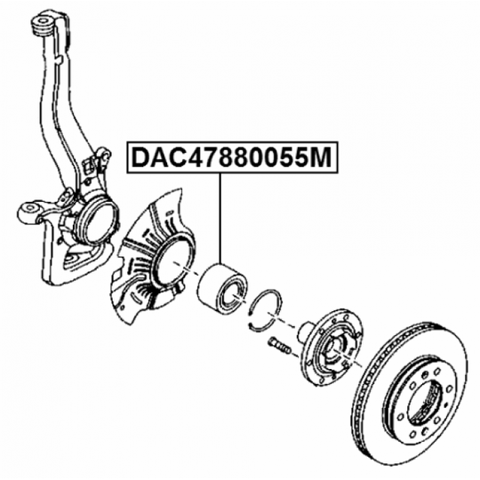 DAC47880055M - Hjullager 