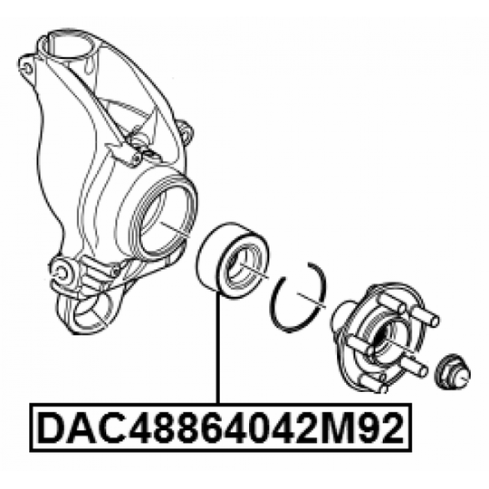 DAC48864042M92 - Wheel Bearing 