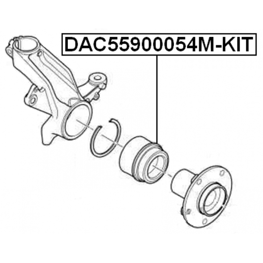 DAC55900054M-KIT - Pyöränlaakerisarja 