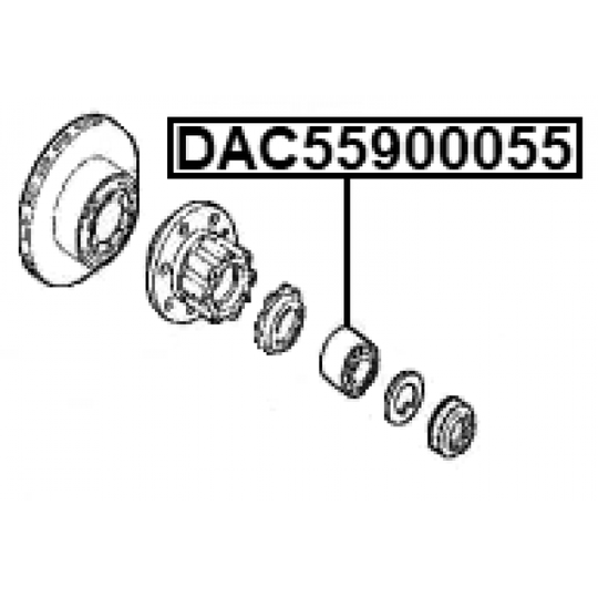 DAC55900055 - Pyöränlaakeri 