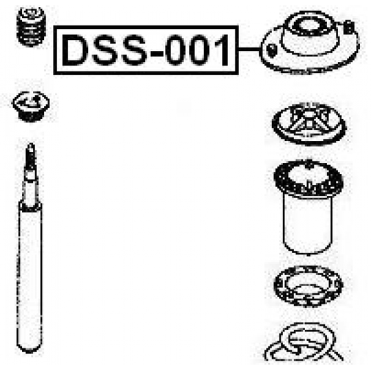 DSS-001 - Mounting, shock absorbers 