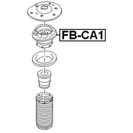 FB-CA1 - Anti-Friction Bearing, suspension strut support mounting 