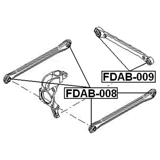 FDAB-009 - Control Arm-/Trailing Arm Bush 