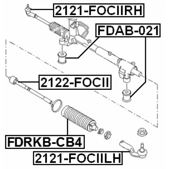 FDAB-021 - Bussning, styrväxel 